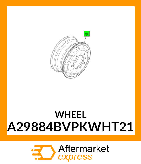 WHEEL A29884BVPKWHT21