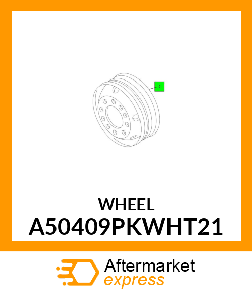 WHEEL A50409PKWHT21