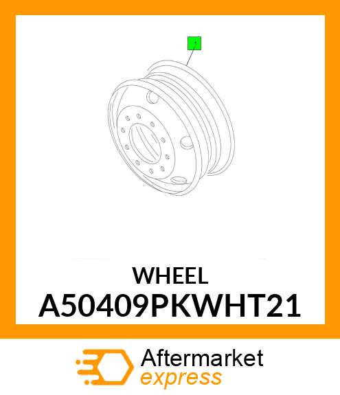 WHEEL A50409PKWHT21