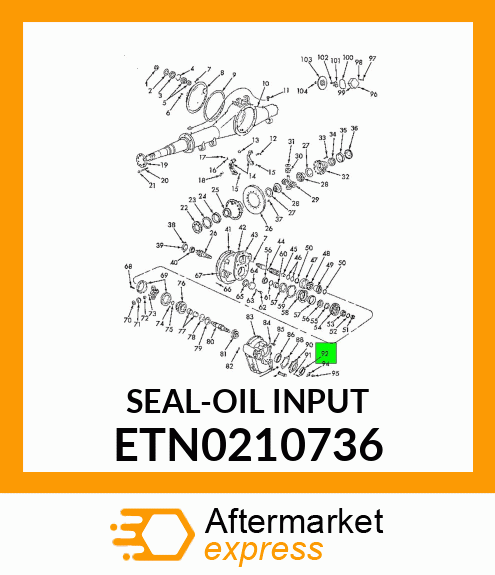 SEAL-OILINPUT ETN0210736