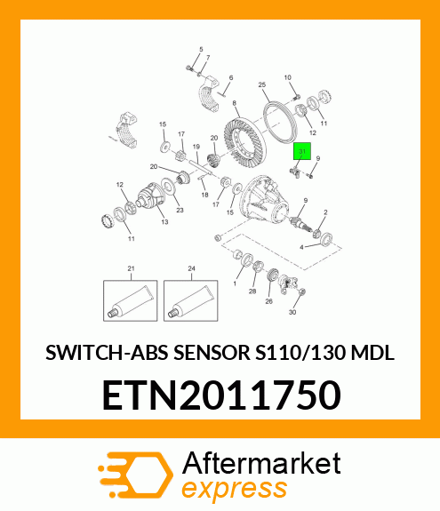 SWITCH-ABS SENSOR S110/130 MDL ETN2011750