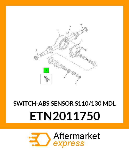 SWITCH-ABS SENSOR S110/130 MDL ETN2011750