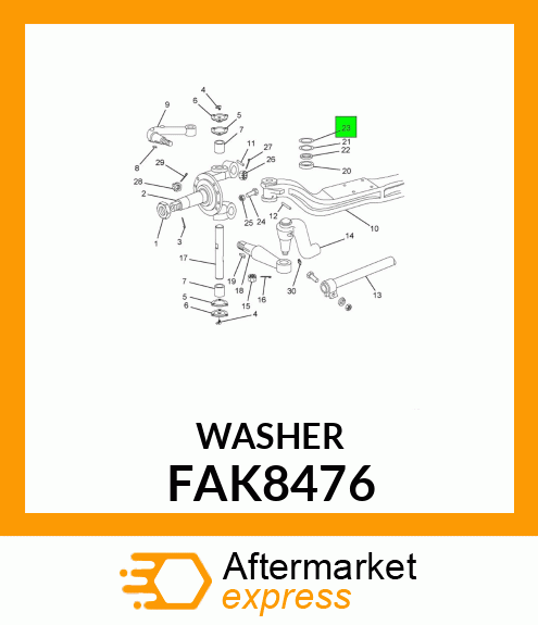 WASHER FAK8476