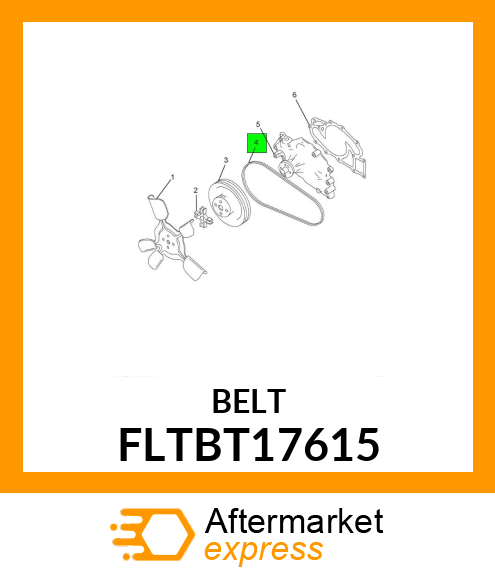 BELT FLTBT17615