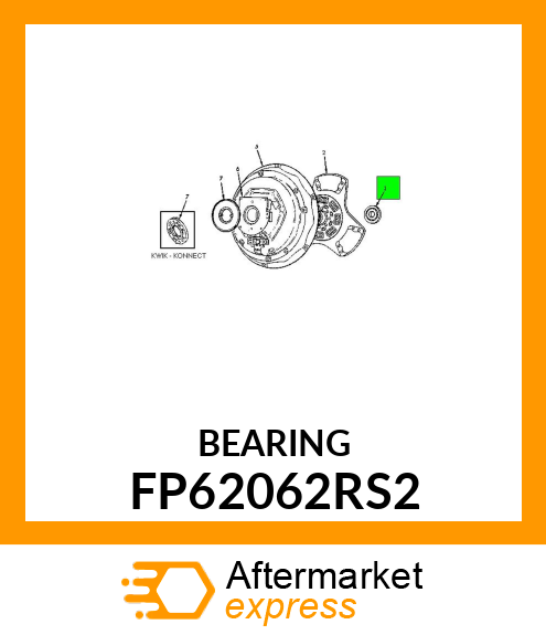 BEARING FP62062RS2