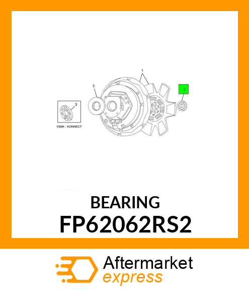 BEARING FP62062RS2