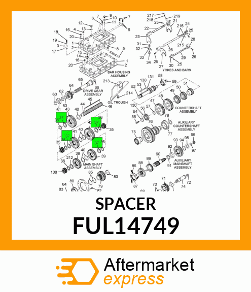 SPACER/GEAR FUL14749
