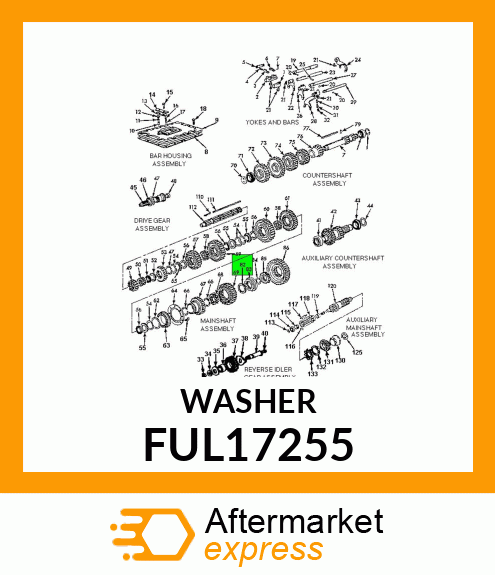 WASHER FUL17255