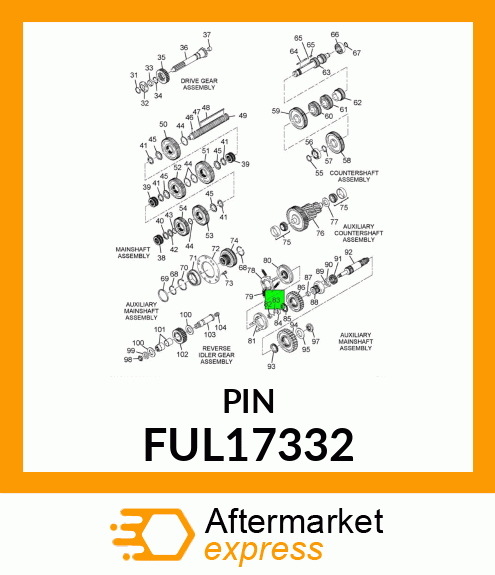 PIN FUL17332