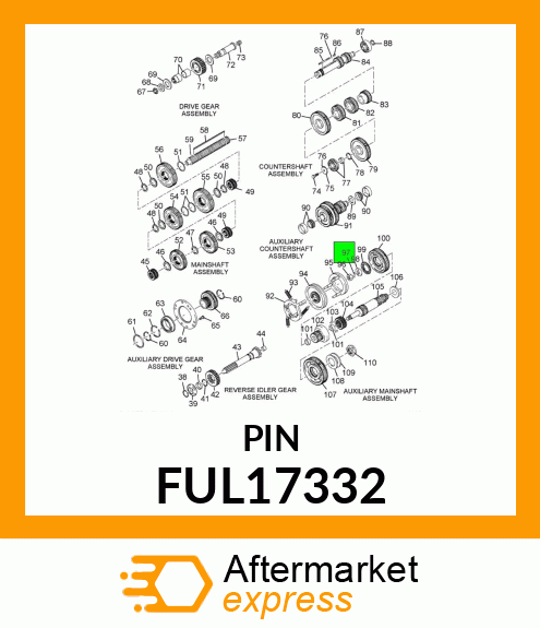PIN FUL17332