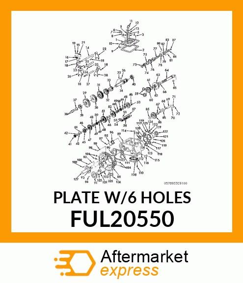 PLATEW/6HOLES FUL20550