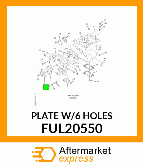 PLATEW/6HOLES FUL20550