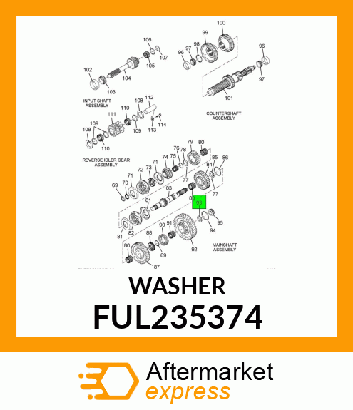 WASHER FUL235374