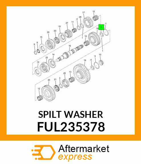 SPILTWASHER FUL235378