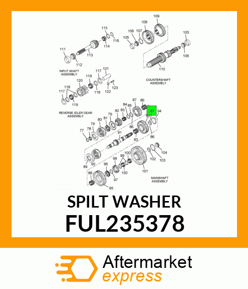 SPILTWASHER FUL235378