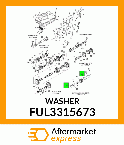 WASHER FUL3315673
