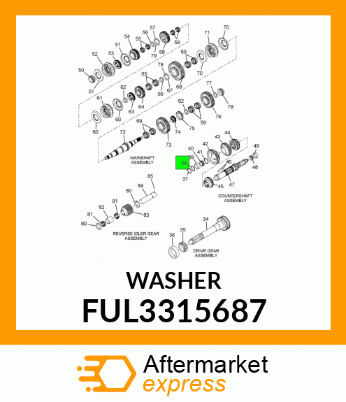 WASHER FUL3315687