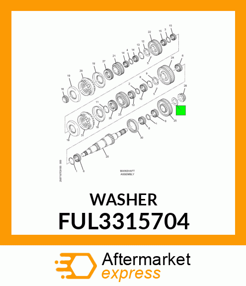 WASHER FUL3315704