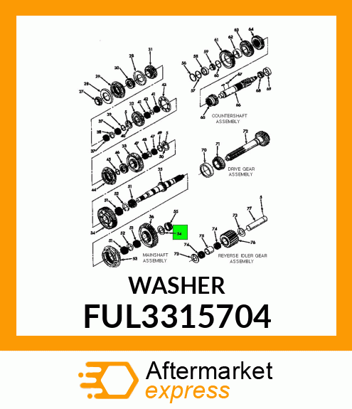 WASHER FUL3315704