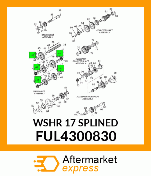 WSHR17SPLINED FUL4300830