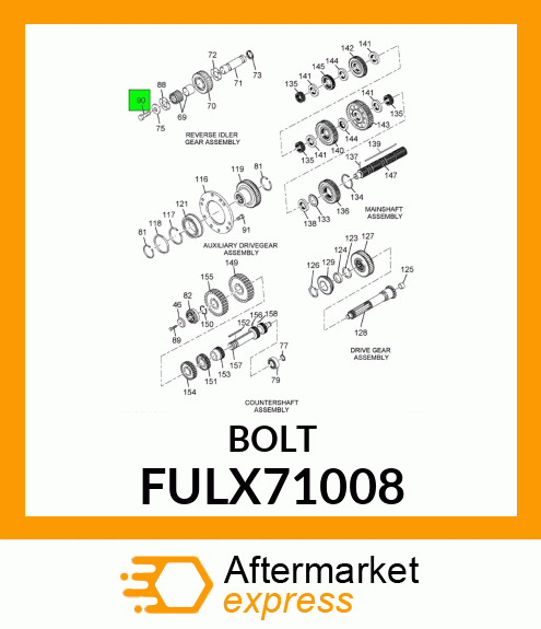 BOLT FULX71008