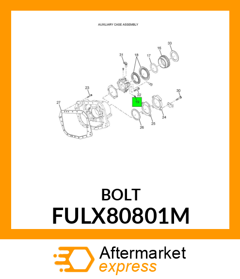 BOLT FULX80801M