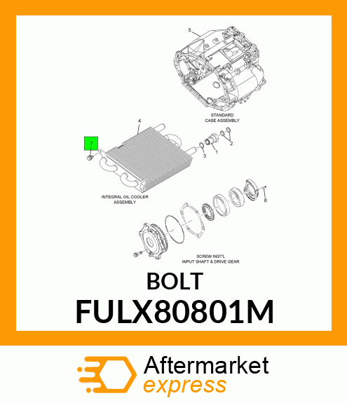 BOLT FULX80801M