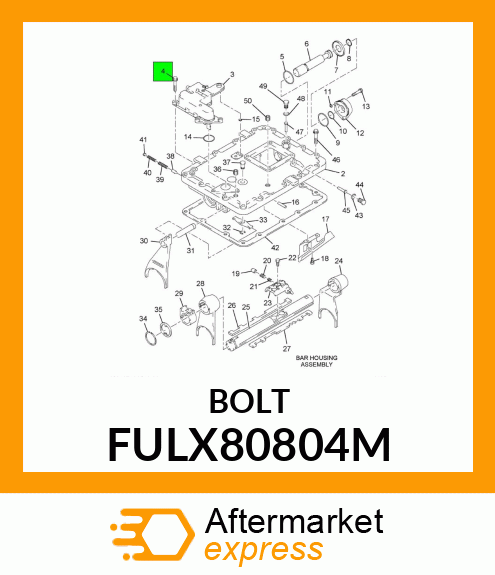 BOLT FULX80804M