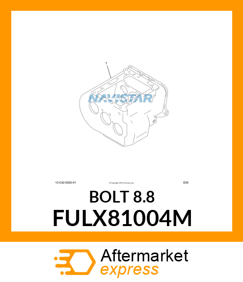 BOLT FULX81004M