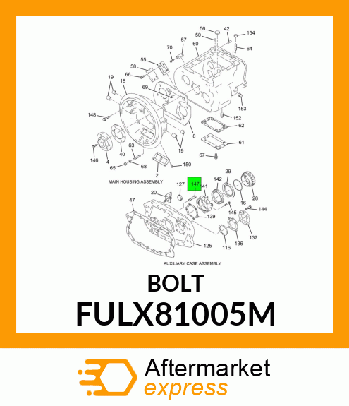 BOLT FULX81005M