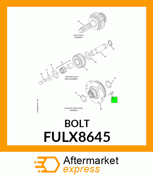 BOLT FULX8645