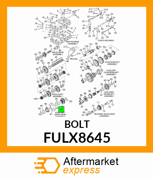 BOLT FULX8645