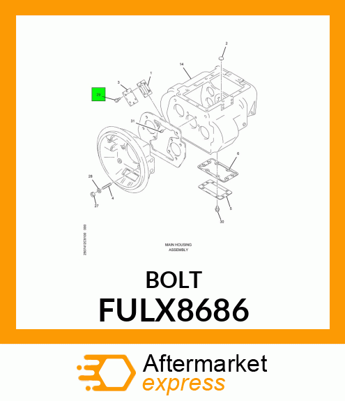 BOLT FULX8686