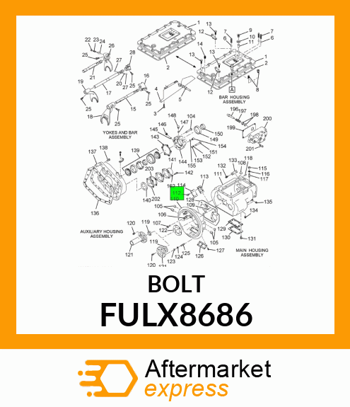 BOLT FULX8686