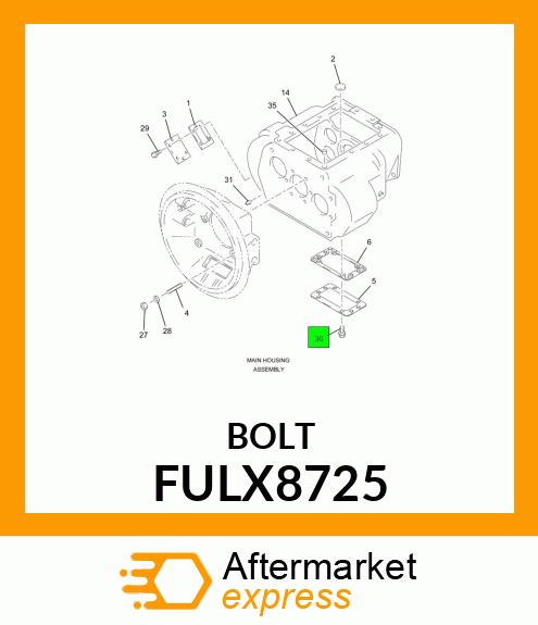 BOLT FULX8725