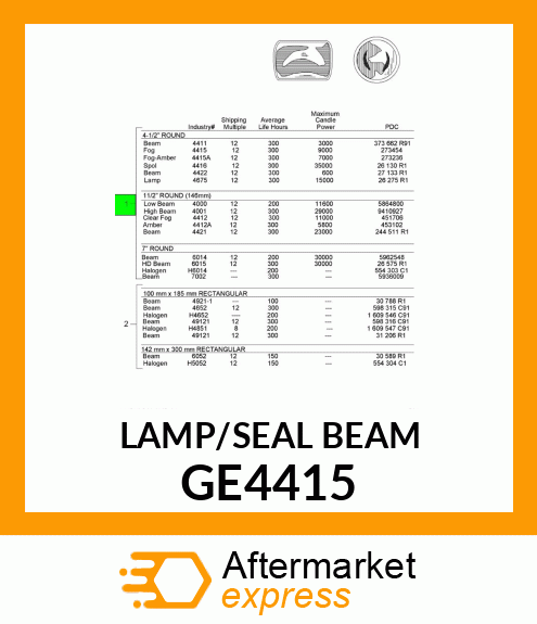 LAMP GE4415