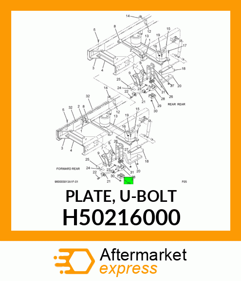 PLATE-U_BOLT H50216000