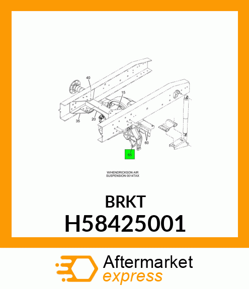 BRKT H58425001
