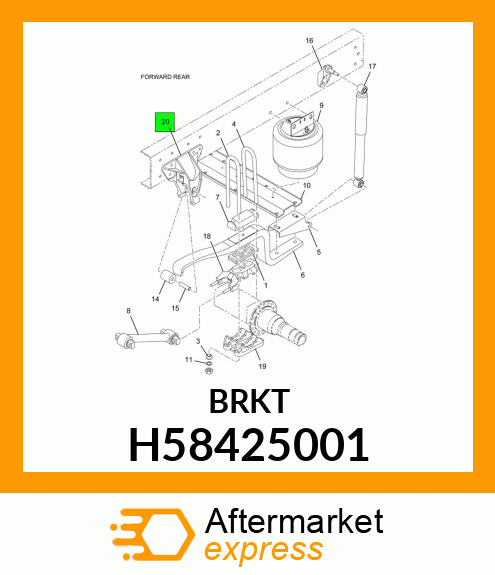 BRKT H58425001