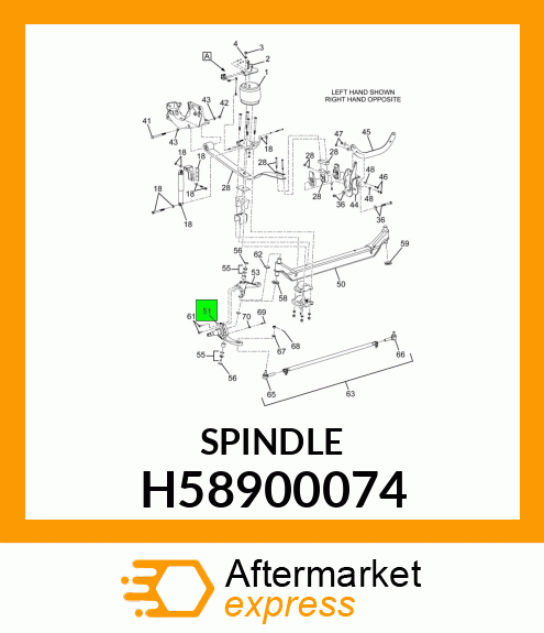 SPINDLE H58900074