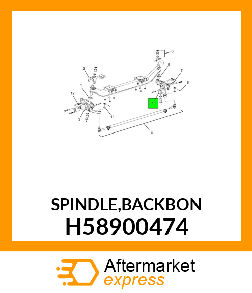 SPINDLE,BACKBON H58900474