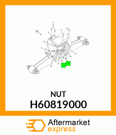 NUT (package qty 40) H60819000