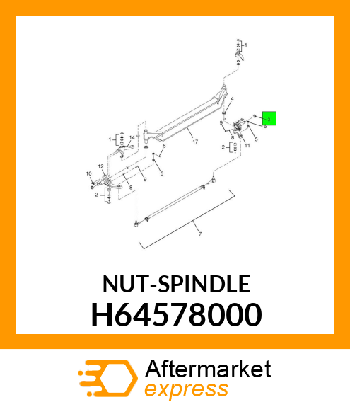 NUT-SPINDLE H64578000