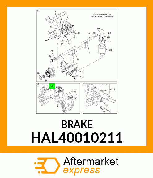 BRAKE HAL40010211