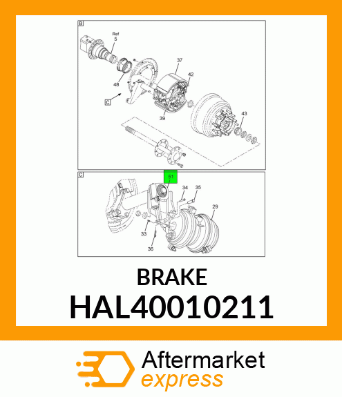 BRAKE HAL40010211