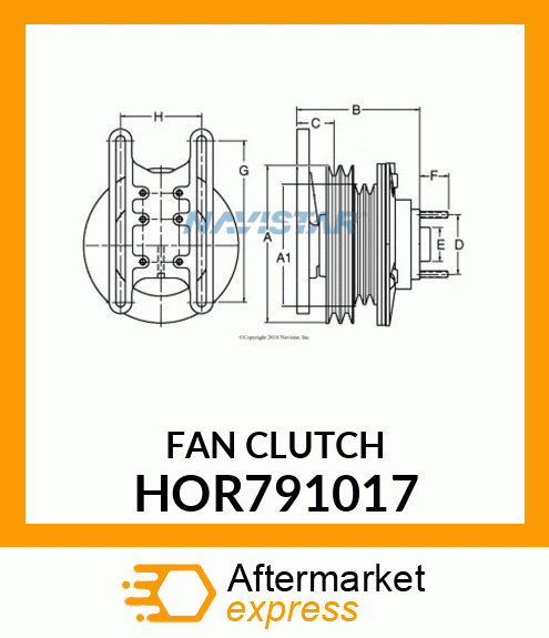 FANCLUTCH HOR791017