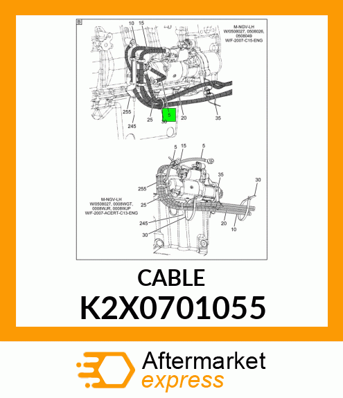 CABLE K2X0701055