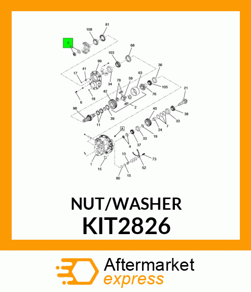 NUT/WASHER KIT2826