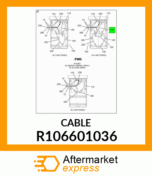 CABLE R106601036