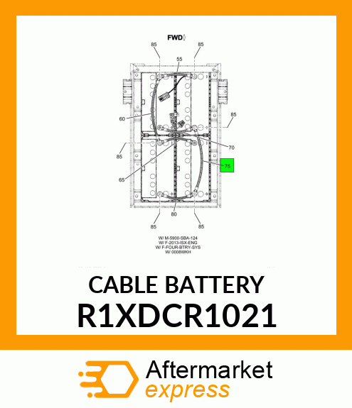 CABLE,_BATTERY_ R1XDCR1021
